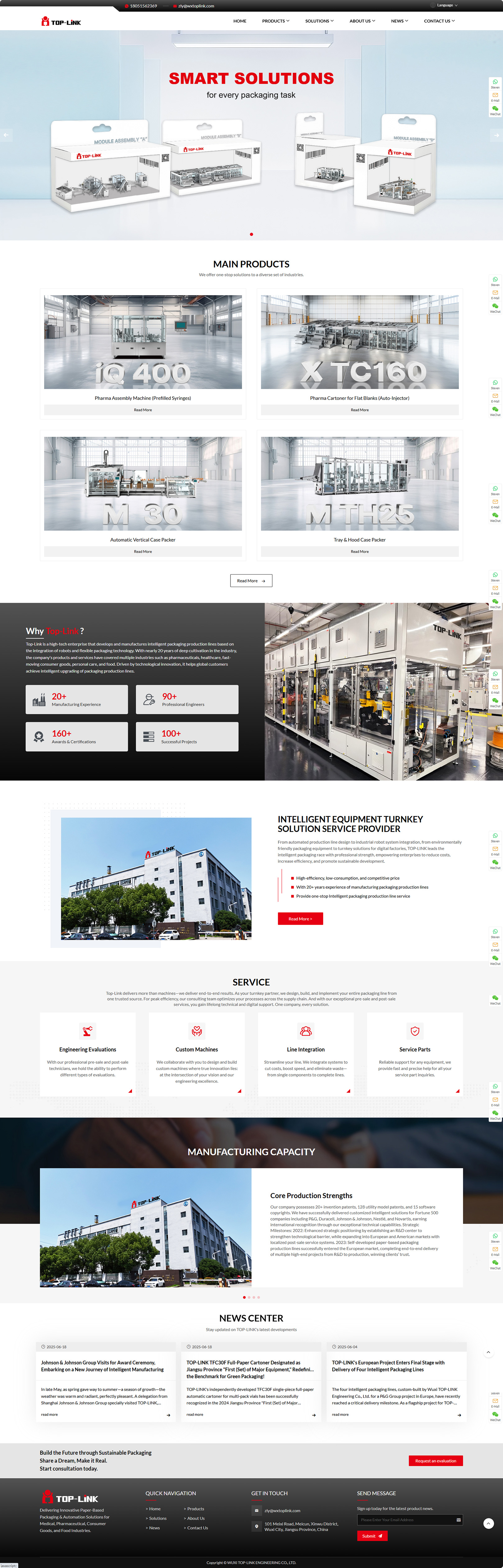 無錫同聯(lián)機電工程有限公司外貿(mào)營銷型網(wǎng)站建設(shè)制作開發(fā)案例 PC端預(yù)覽圖